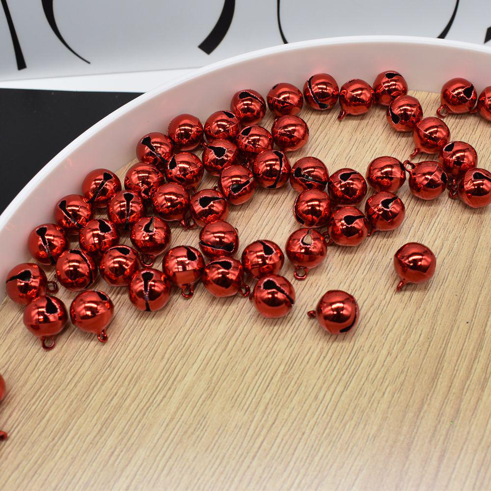 Colored Single-Tone Jingle Bell Charms for DIY Jewelry and Christmas Decorations