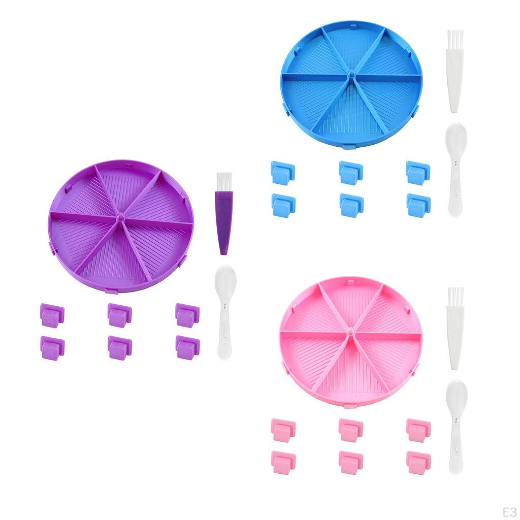 Tray with Spoon And Brush, Scratch-Resistant Versatile Art Supplies, Rhinestone Sorter for Nail