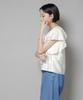Nano Universe Frill Detail Front Size F Women's Lace-Up Blouse, Ivory, 037, 673-5221307