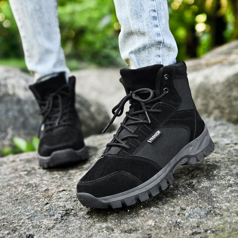 Couples High-top Boots Outdoor Field Practice Shoes Battlefield Combat Training Work Boots Walking Hiking Casual Sports Shoes