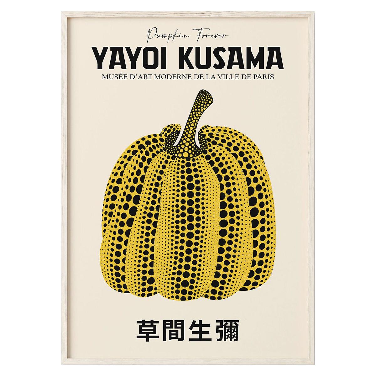 

Абстрактная живопись на холсте с тыквой Yayoi Kusama, японский художник, принты плакатов, настенные художественные фотографии, домашний декор для гостиной, Cuadros 30x40cm No Framed