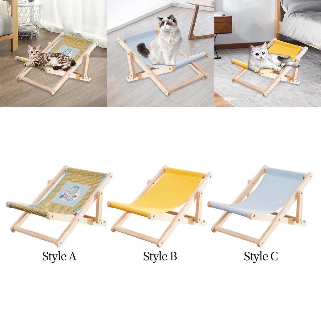 Scratcher Bed Multipurpose Casual Chair Anti Slip Legs Comfortable Adjustable Sturdy for Small Cats