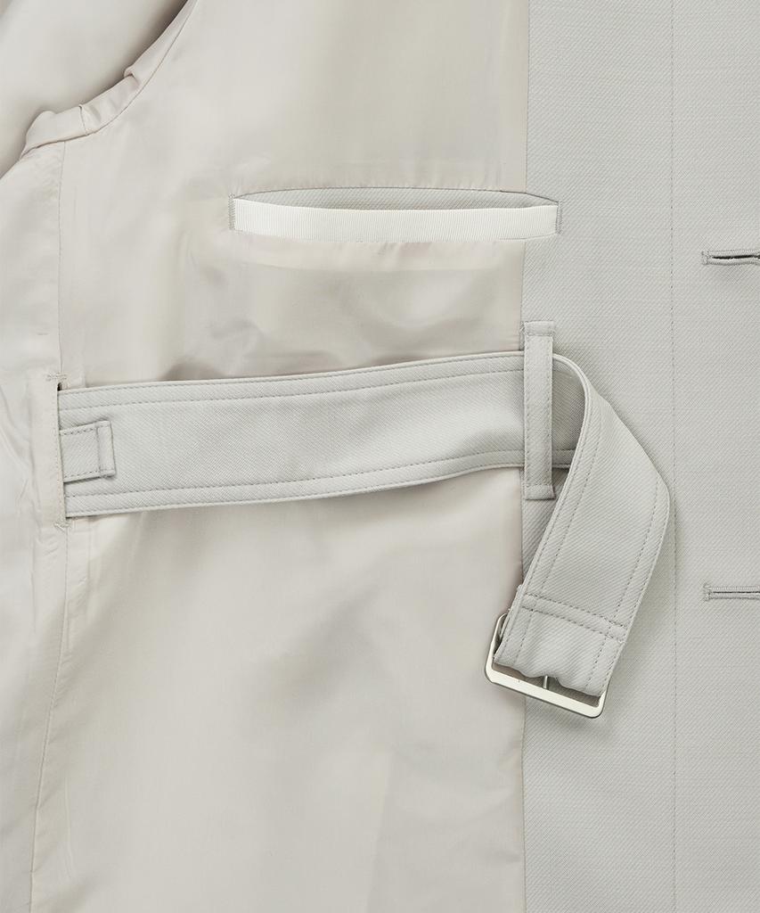 Ziosongzio Flap Detachable Balmacaan Coat Beige Zi2Tc203Be