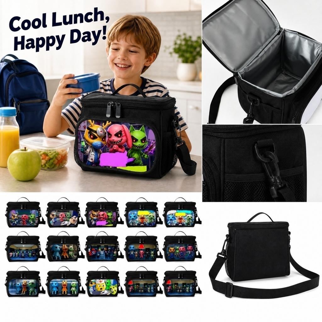 Dieren Thema Lunchtas voor Kinderen, Herbruikbare Lunch met IJsblokjes voor School Werk