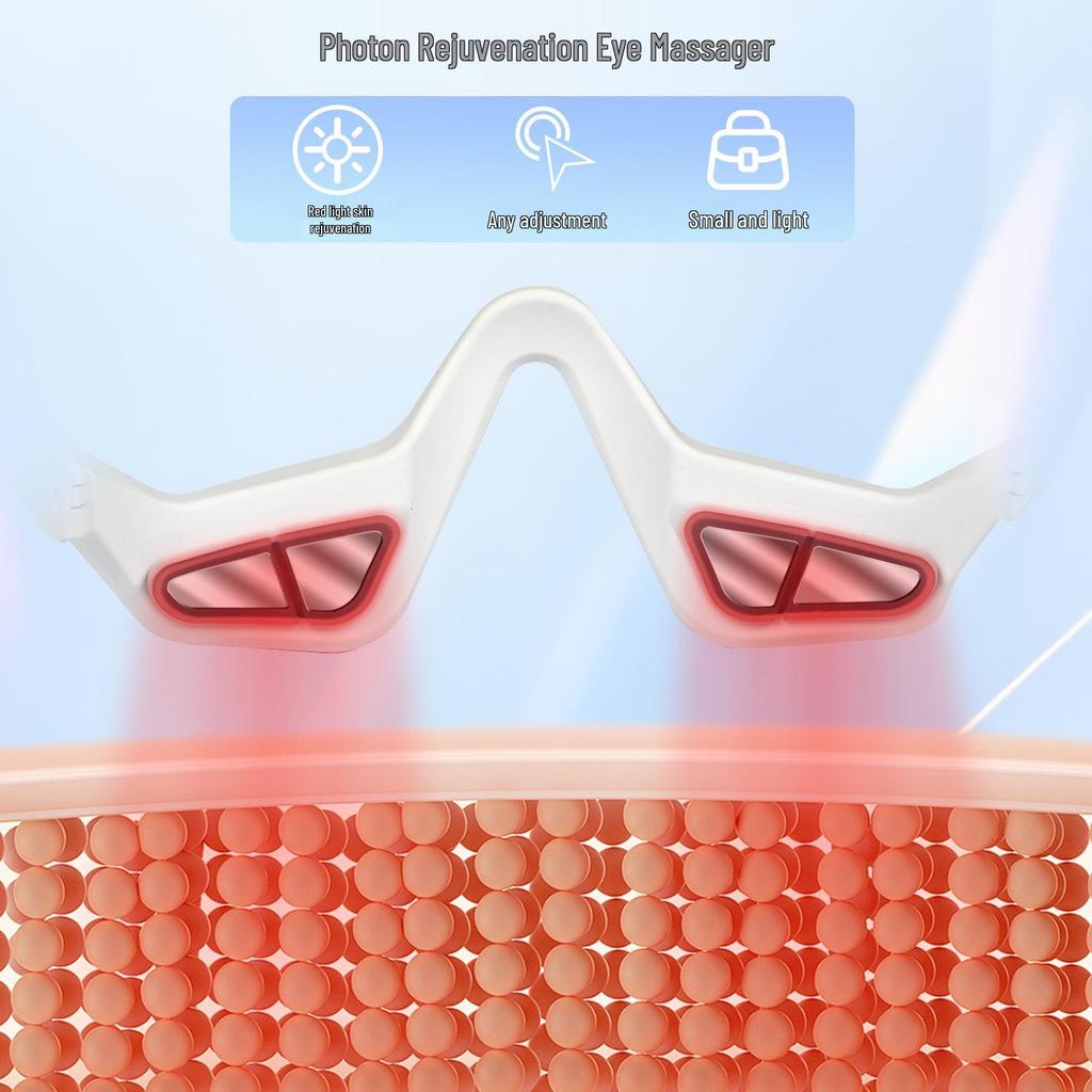 Smart Red Light Eye Massager: Rechargeable Eye Beauty & Protection Device