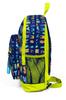 Coral High Kinder-Schulrucksack mit vier Fächern, Marineblau, Neongelb, Monstermuster, 23726