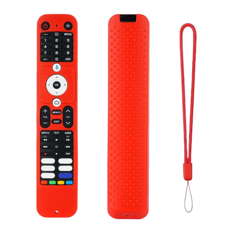 Silicone Protective Case for HTR-U32G HDTV Remote Control Silicone Protective Skin Cover with Lanyard Accessories