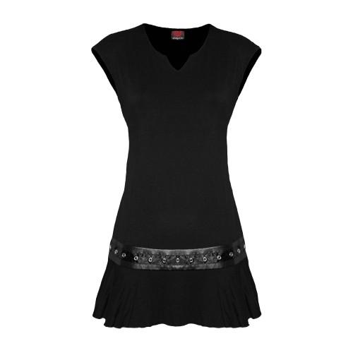 Spiral Direct Womens/Ladies Plain Reactive Dyed Stud Waist Mini Dress