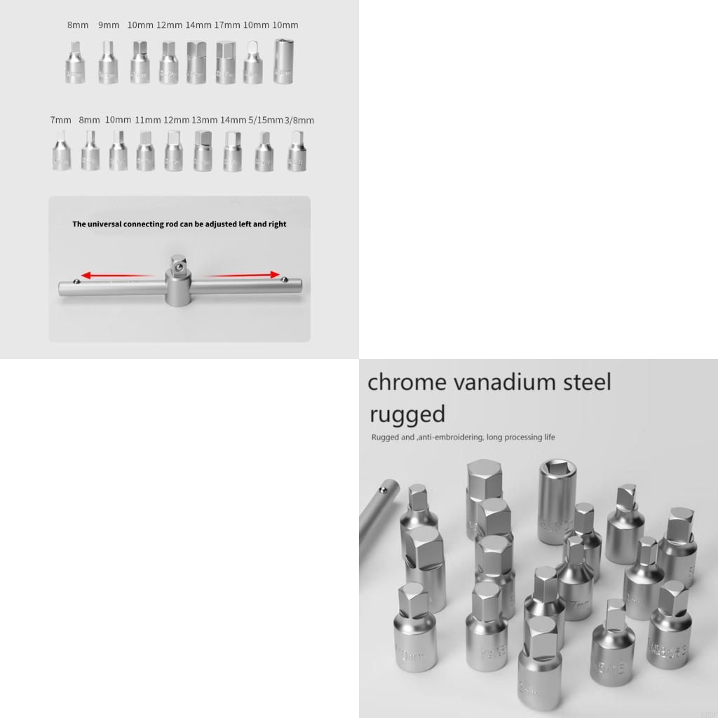 

Multiple Size 18pc Socket Wrench Set Antislip Handles Storage Case For Car Maintenance China Mainland