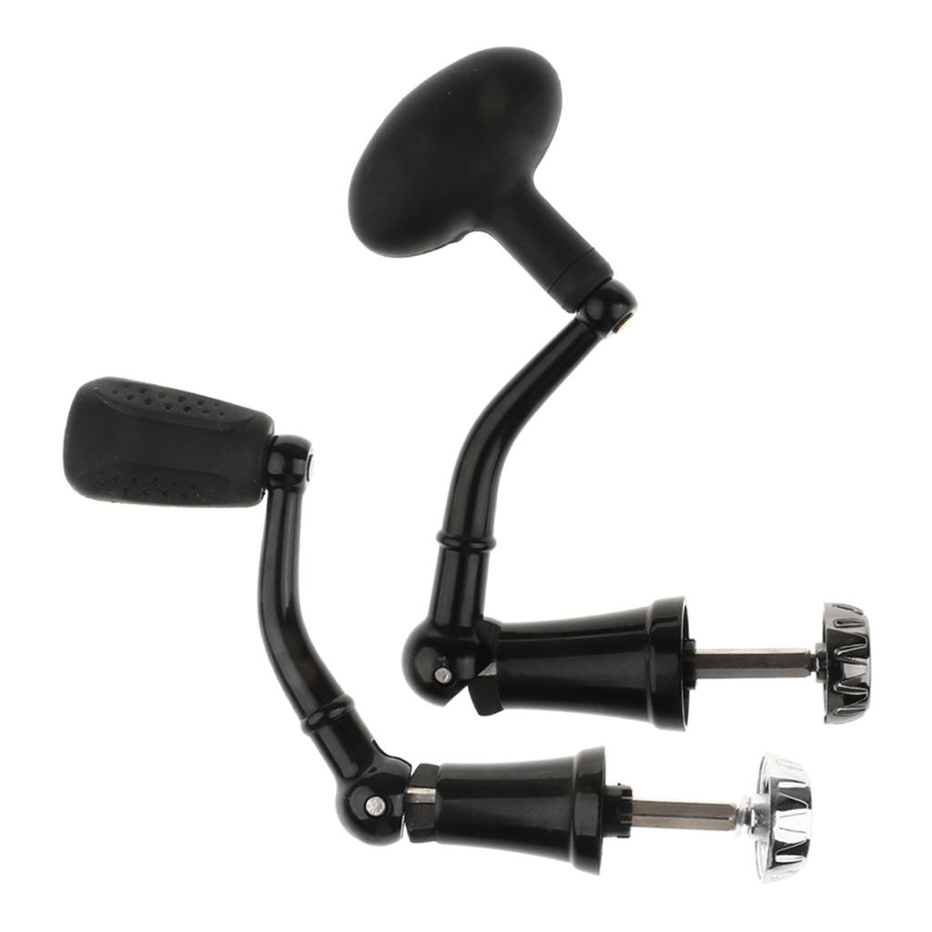 Buy 2pcs Fishing Spinner Reel Handle with Knob Folding Handle Rocker ...