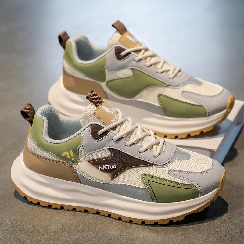 Men's shoes 2025 summer trend new mesh breathable casual sports Forrest Gump shoes teen platform dad trendy shoes