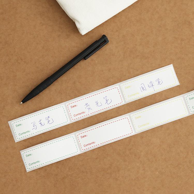 150 Waterproof No-Trace Label Sheets: Fridge/Freezer Classification & Household Sticky Notes