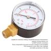 Pressure Gauge 50mm 1Celsius4 BSPT Brass Thread for Fuel   Oil Gas Water (0-15PSI 0-1Bar)