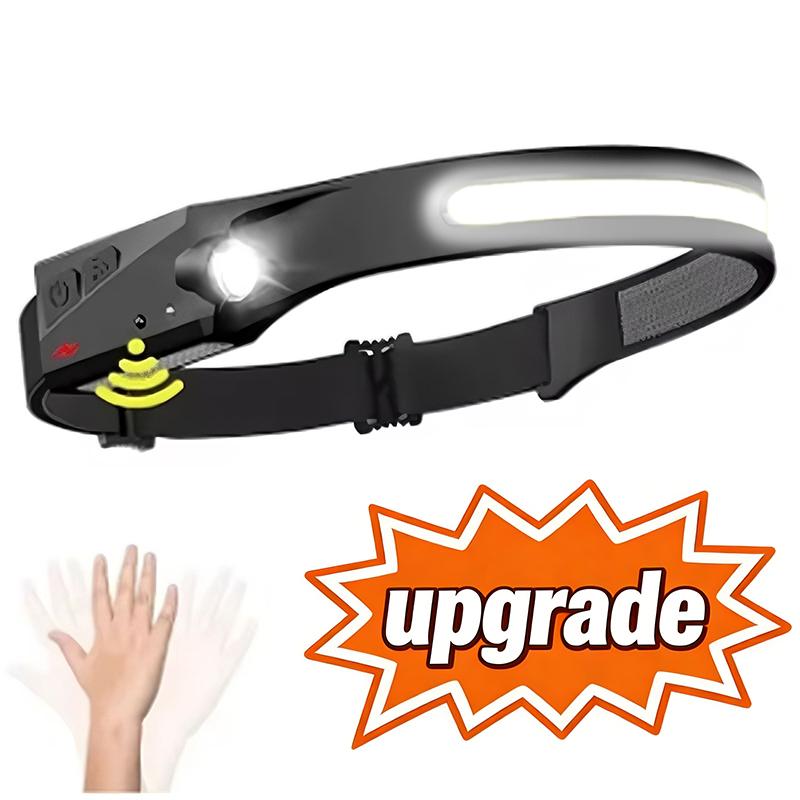 1-10 Piezas Linterna Frontal LED con Sensor Batería Incorporada Recargable por USB Linterna Frontal Linterna Frontal Linterna Frontal Camping Pesca Luz de Búsqueda