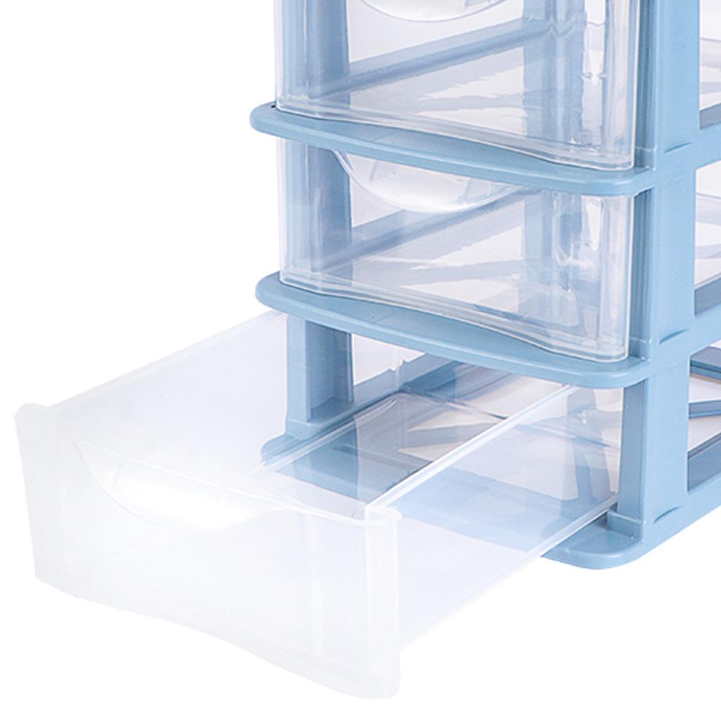 1Pcs Drawer Type Storage Box Desktop Organizer Transparent Makeup Storage Case Sundries Container Clear Desktop Box