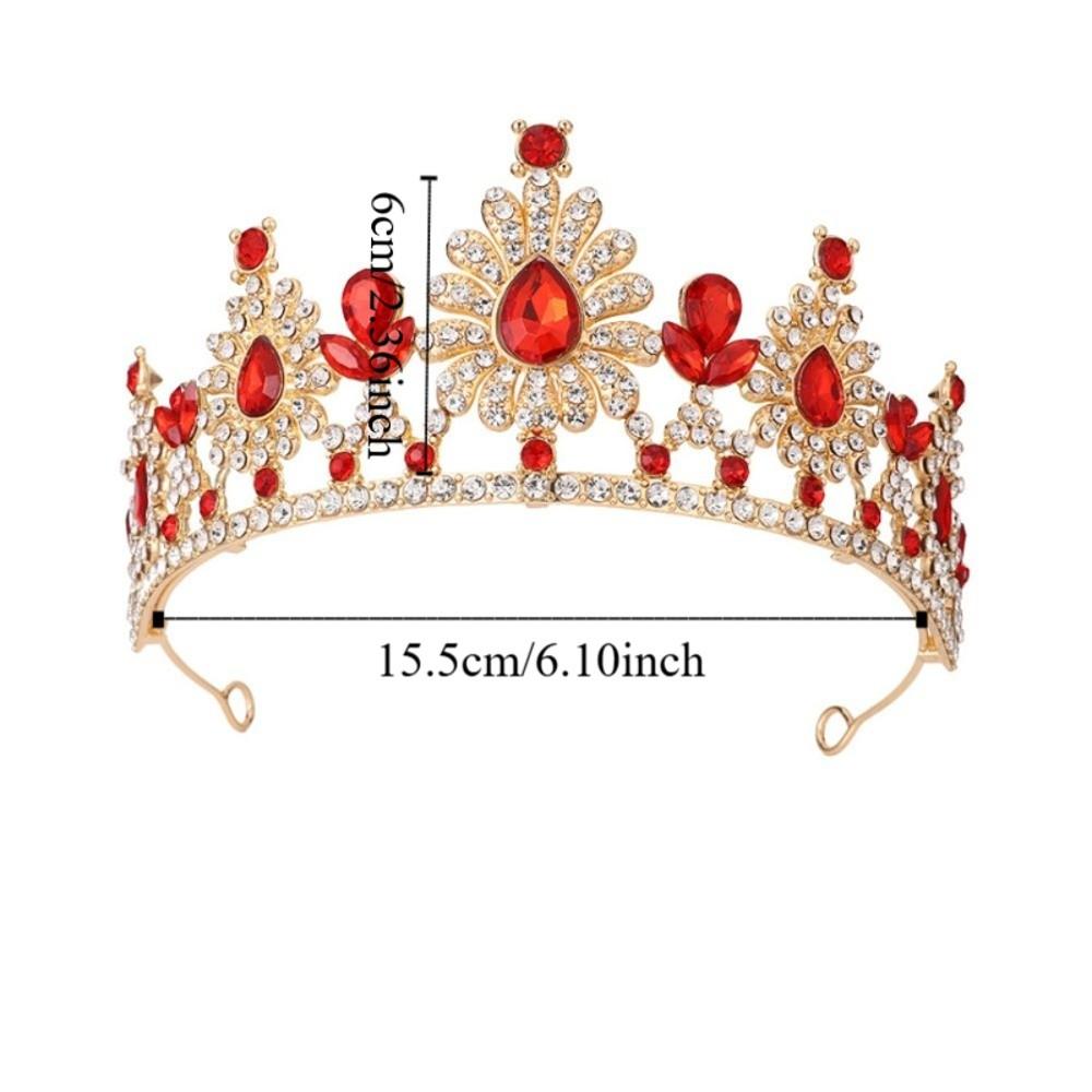 Multicolor Bridal Crown Luxury Queen Princess Tiara Baroque Pageant Crown Hair Dress Accessories