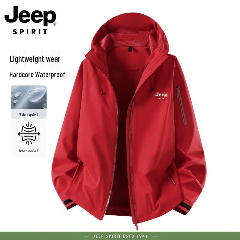 JEEP Men s Soft Shell Windproof Waterproof Outdoor Jacket 3XL