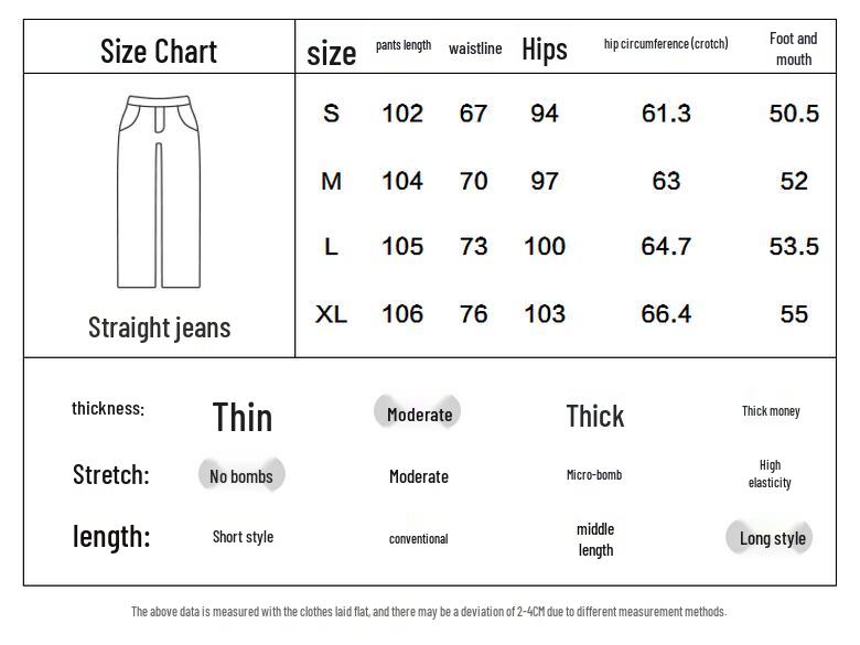 PEACEBIRD Women's High-Waist Wide-Leg Straight Denim Jeans