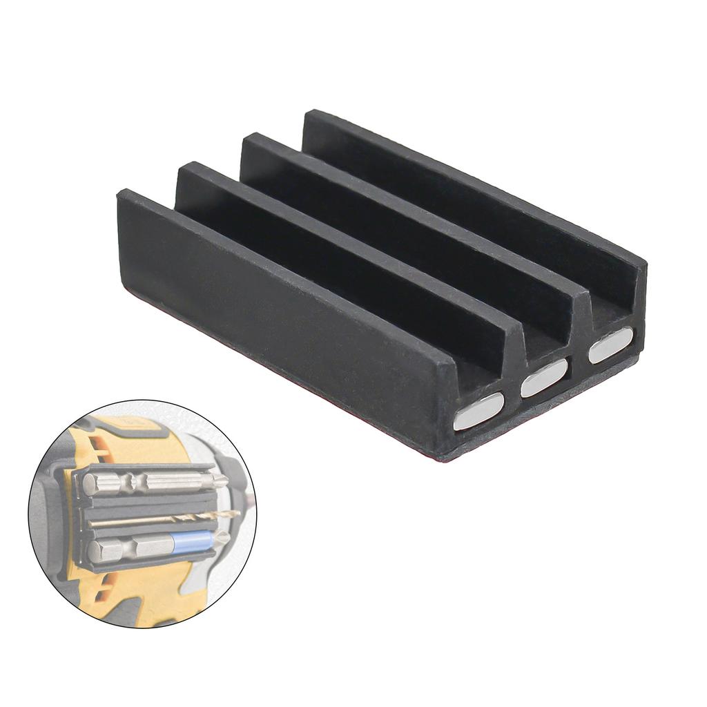 Magnetic Bit Holder Stand With Adhesive Base Suitable for Easy Drill Bit Organization Electric Drills and Impact Driver