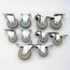 Silent Medium-Sized Gray Rubber Swivel Caster Wheel