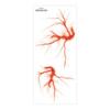 Crack Mark Temporary Tattoo Sticker Realistic Body Art Halloween Blood Vessels Tattoo  Makeup