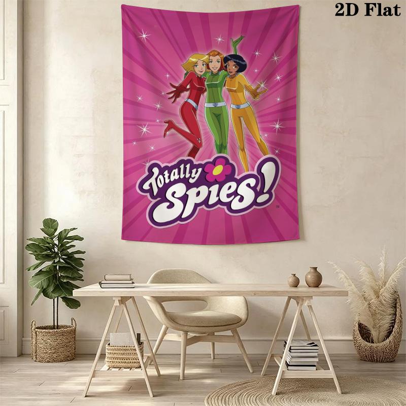 Totally Spies Pattern Home Decor Tapestry, Wall Hanging, Decorative RV Wall Cloth.SGT0917498