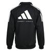 adidas Jackets Unisex Black/White Stand Collar Moderate