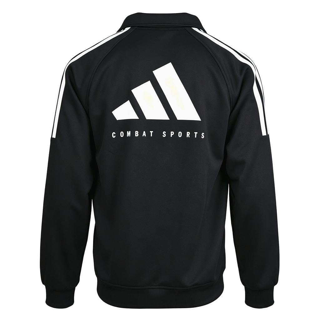 adidas Jackets Unisex Black/White Stand Collar Moderate