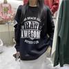 Plus Size O-Neck Letter Printed Hollow Out Sweatshirts Female Clothing Spring Loose Korean Tops Casual Sweatshirts