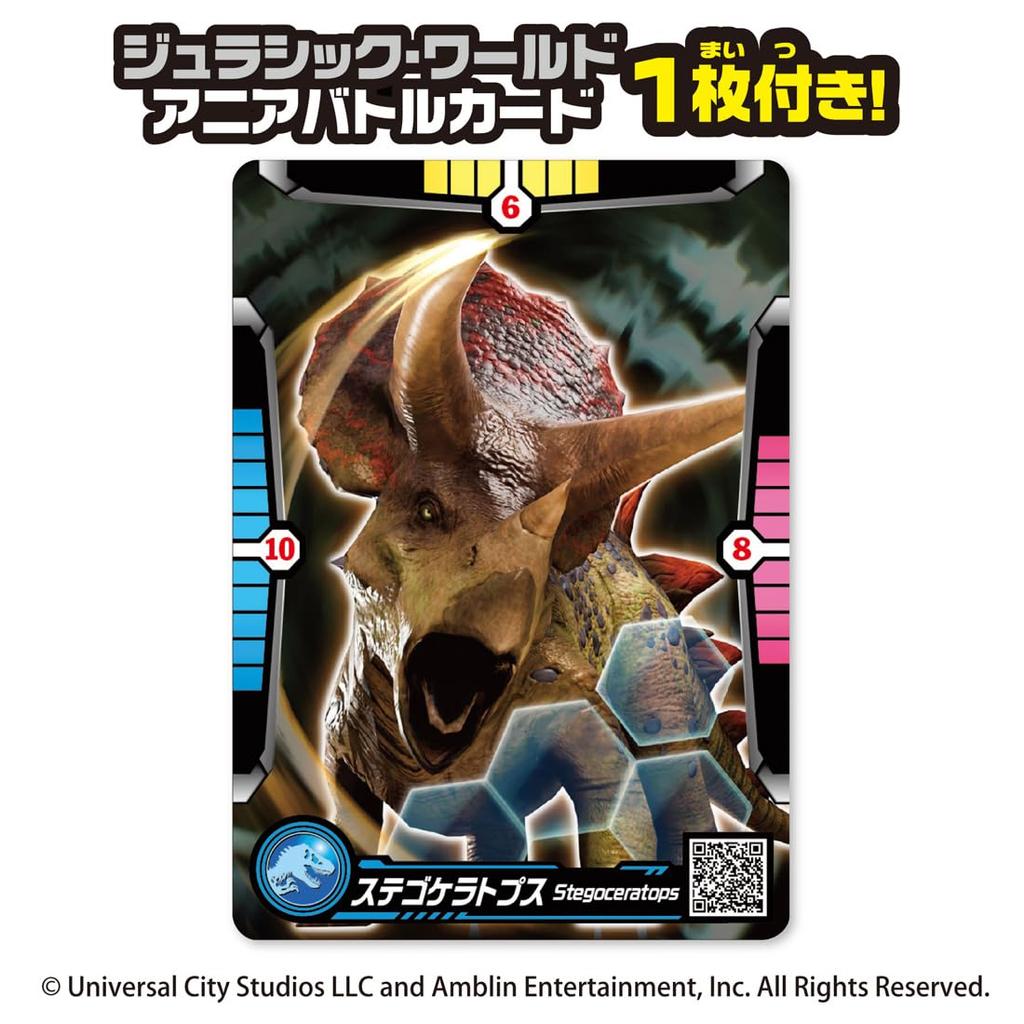 Takara Tomy AniA Jurassic World Alive Stegoceratops Dinosaur Toy for Ages 3 and Up