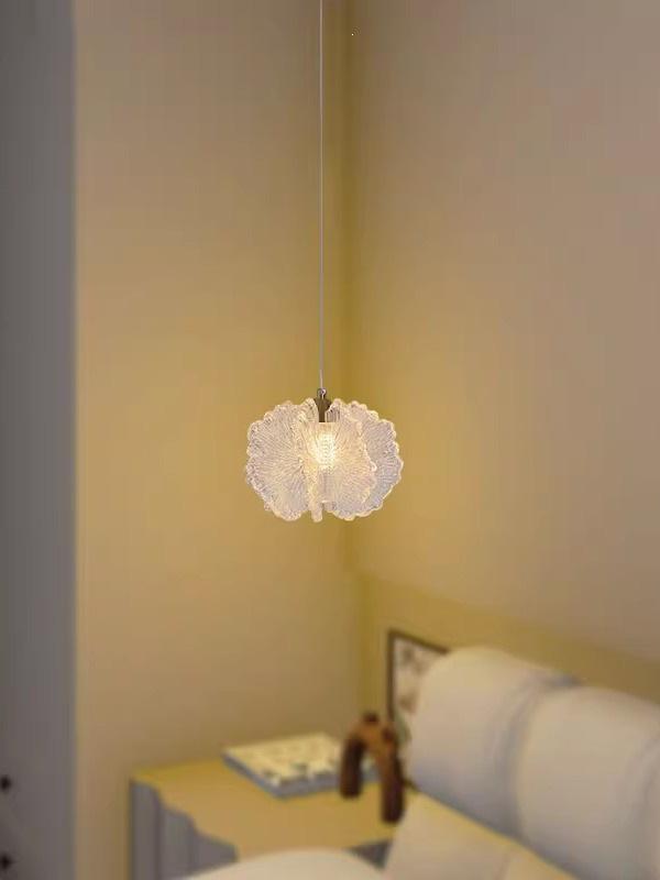 French Modern Minimalist Cream Pendant Lights for Bedroom and Hallway