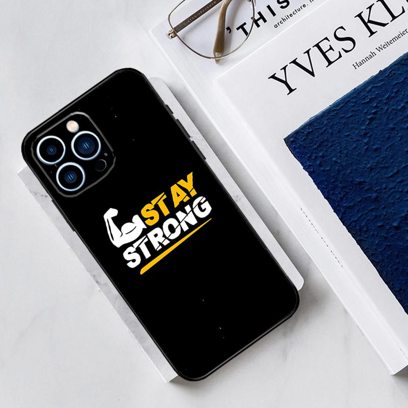 Gym Fitness Bodybuilding Case For iPhone 17 Air 15 14 11 16 Pro Max 13 12 Mini 15 16 Plus 16e Funda Silicone Cover