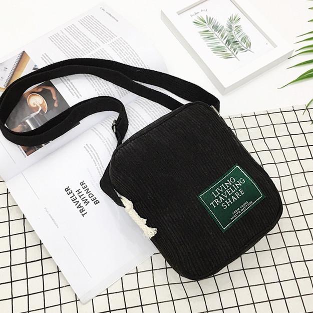 Fashion Women Corduroy Crossbody Messenger Bag Shoulder Bags Ladies Casual Handbag for Women