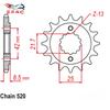 Motorcycle Front Sprocket 520-15T For Kawasaki BJ Estrella 250 GPZ400 GPX400 ZR400 ZXR400 ZX-4 Parts Accessories