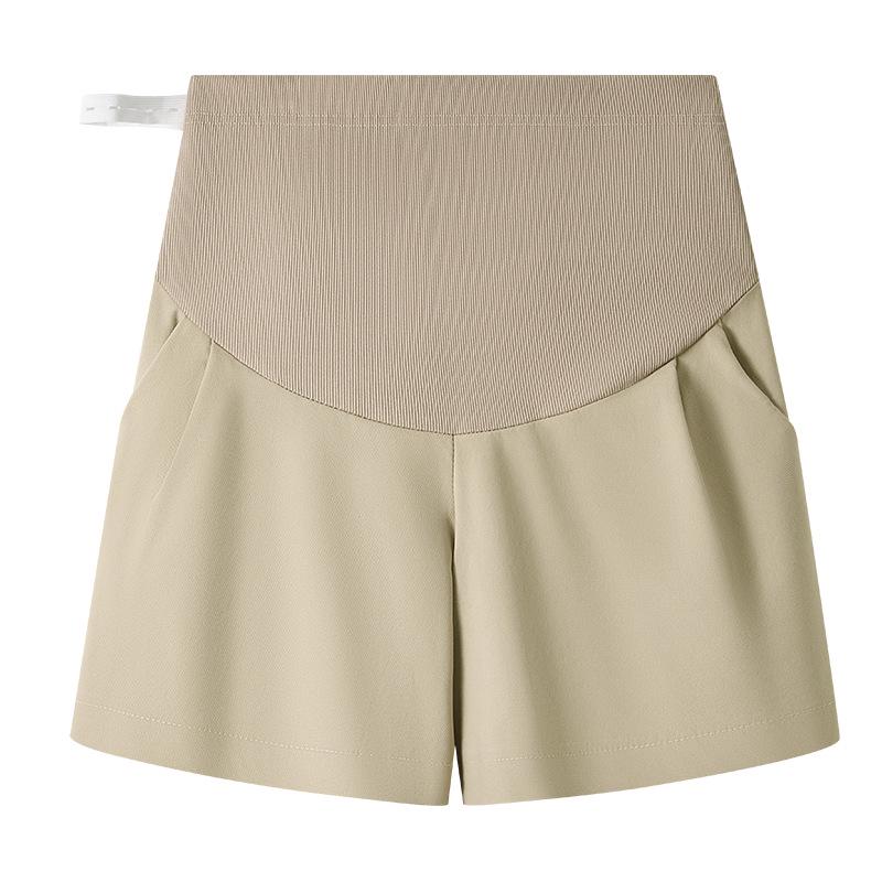 

High-Waist Plus Size Maternity Pants - Sporty Style, Slimming, Loose Fit, Belly Support, Suitable as Outerwear or Base Layer. XXL (165-194 lbs) хакі