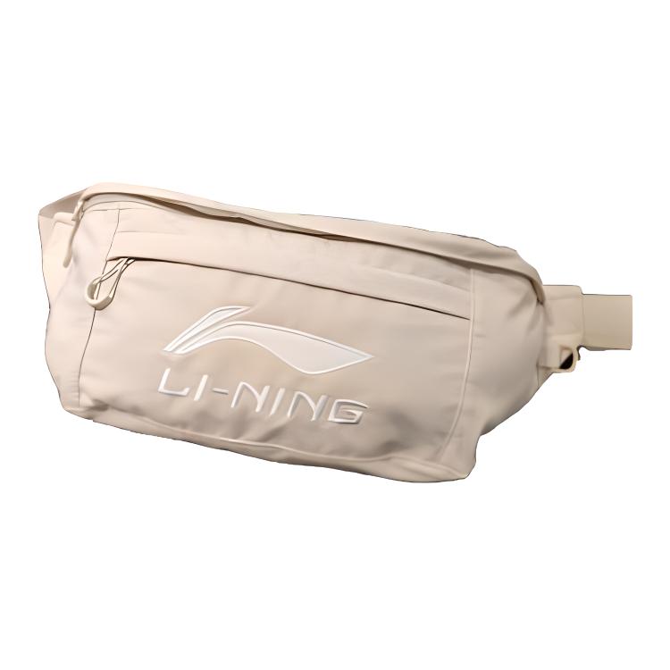 New LiNing Polyester Fiber Crossbody Bag, Sling Bag, Fanny Pack Regular Unisex Moonlight Gray ABDT335-1