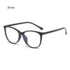Korean Fashion Anti Blue Light Glasses Square Gradient Blue Frame Vintage Men Women Simple Design Eye Protection Eyewear