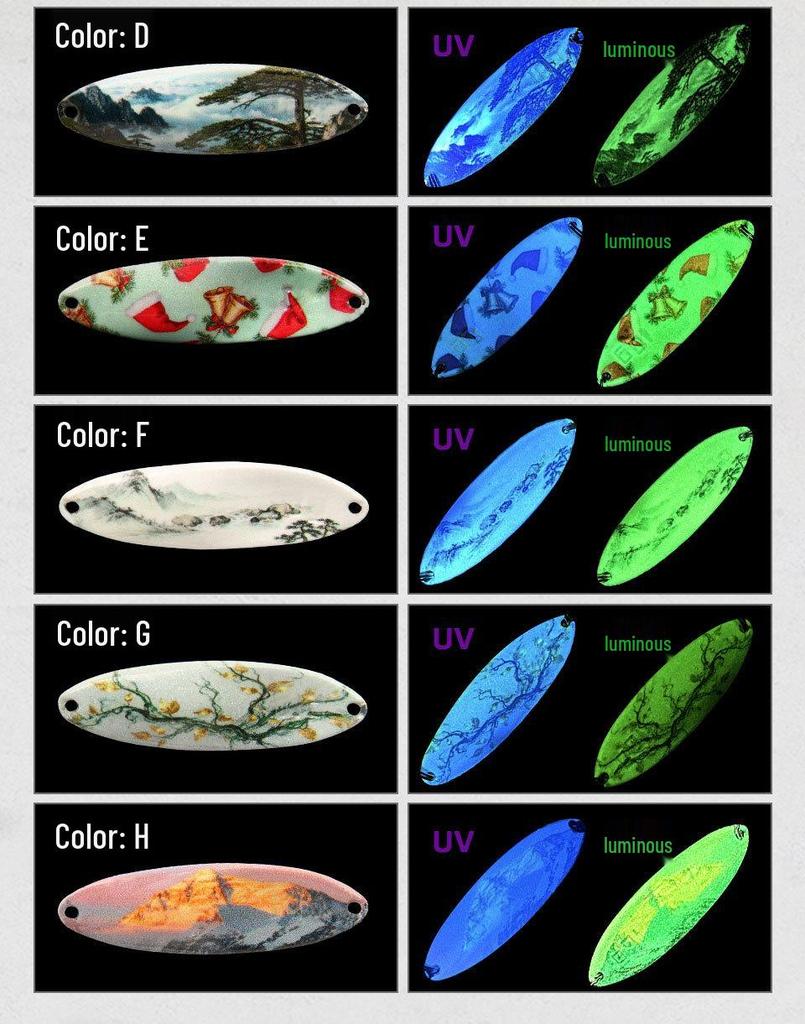 LETOYO UV Luminous 3D Printed Double-sided Trout and Asp Bait
