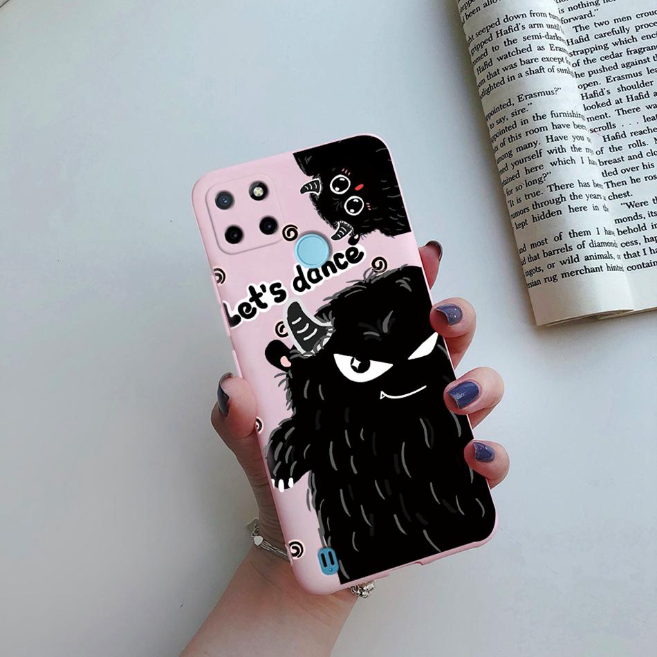 Case For Realme C25Y C21Y Back Cover Cute Flower Protect Soft Phone Case Silicone Cartoon Funda For Oppo Realme C25Y C 21Y Capa