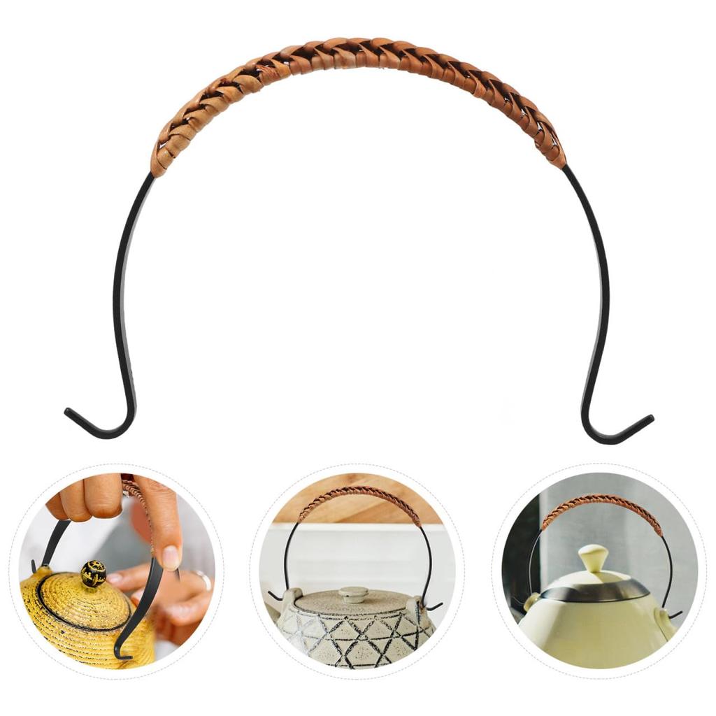 COHEALI Teapot Handles, 3-Piece Set, Replacement Teapot Handles, Kung Fu Teapot Accessories, Replacement Teapot Handles, Rattan Teapot Handles,