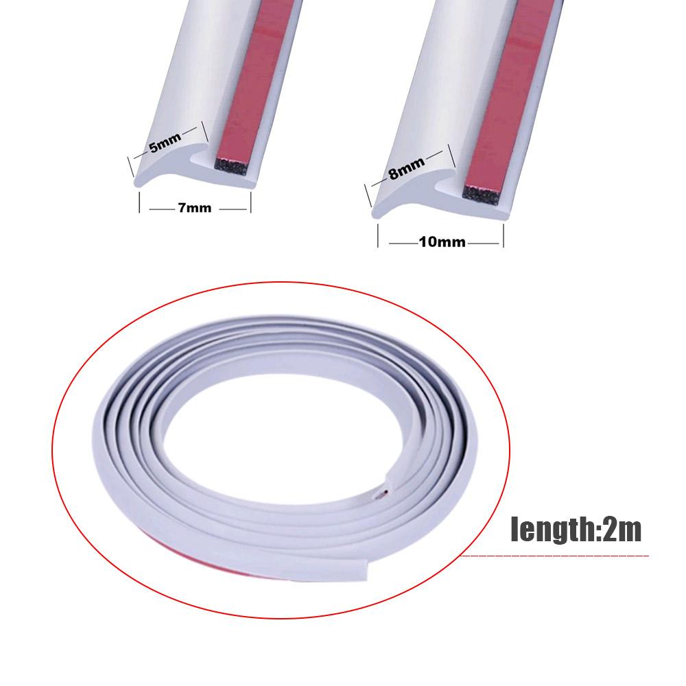 1Pc Auto Door T-Type Seal Sound Insulation Weatherstrip Rubber Sealing Strip Slanted Edge Sealant Strips Car Wash Accessories