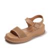 One word with Velcro open-toe fashion casual Roman shoes summer new versatile wedge heel platform sandals women
