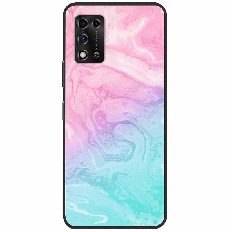 For ZTE Libero 5G II Case Marble Soft Silicone Protective Back Covers for ZTE Libero 5G III A202ZT 2022 5GIII Flower Coque TPU