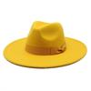 Wool Felt Hat With Large Brim And Bow For Retro Festival Wear