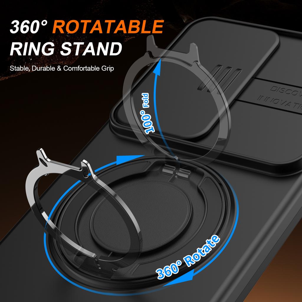 360° drehbare magnetische Ständer-Handyhülle für Samsung Galaxy S26 S25 S24 S23 S22 Ultra Plus Für Magsafe Schiebe-Kamera-Schutzhülle