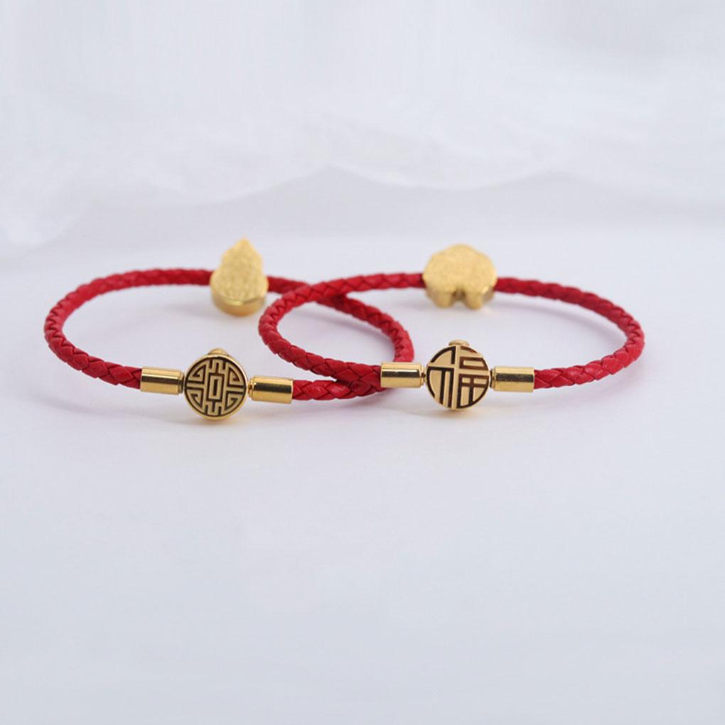 Bracelet Portable Decorative Chinese Style Replacement Glossy Anti-rust Plated Smooth Bangle Jewelry Birthday Gift