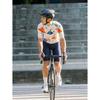 Men'S Cycling Jersey - Breathable Moisture-Wicking Short Sleeve Top with Geometric Pattern, Zipper Cs for Training, Racing, Spring Summer Fall,