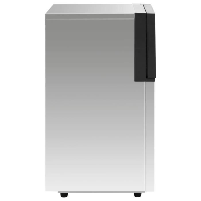 Ice Maker - VIDAXL - Silver - 45 Kg of Ice Per Day - Smart Light Indicator
