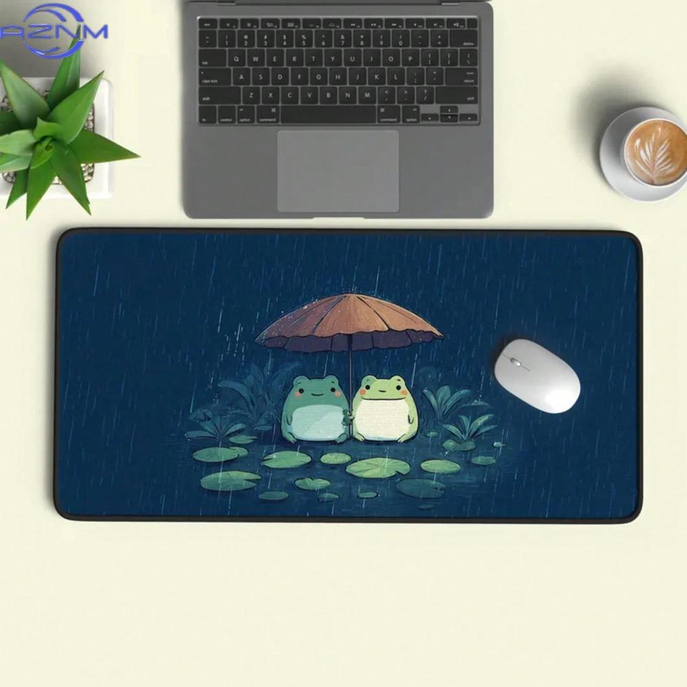 Lofi Frog Desk Mat Cozy Cute Aesthetic Deskmat Xl Giant Mousepad Desk Pad For Home Office