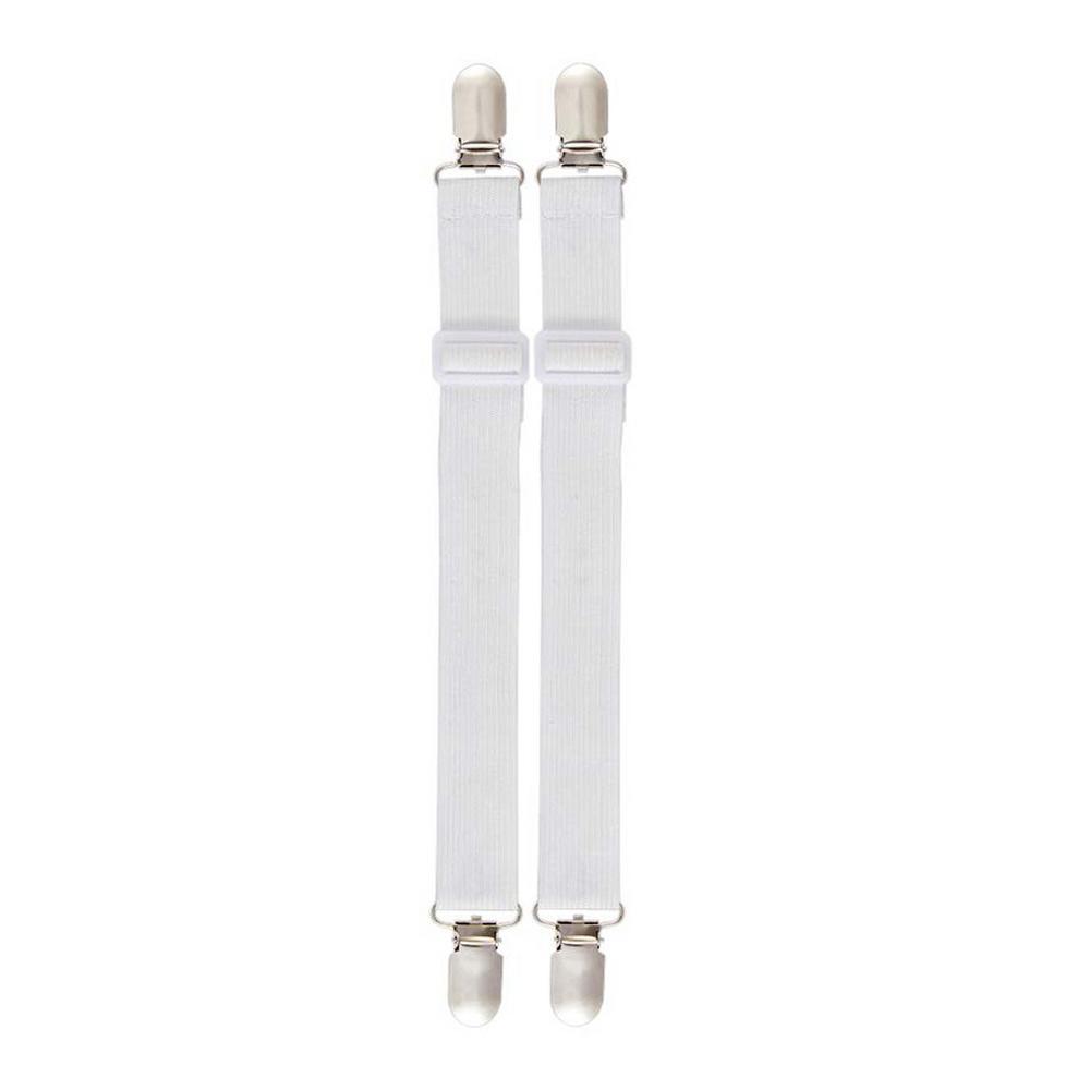 

2/12pcs Adjustable Bed Sheet Fasteners Straps Elastic Mattress Cover Corner Holder Clip Grippers Suspender Cord Hook Loop Clasps